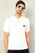 Men Navy Blue Polo T-Shirt